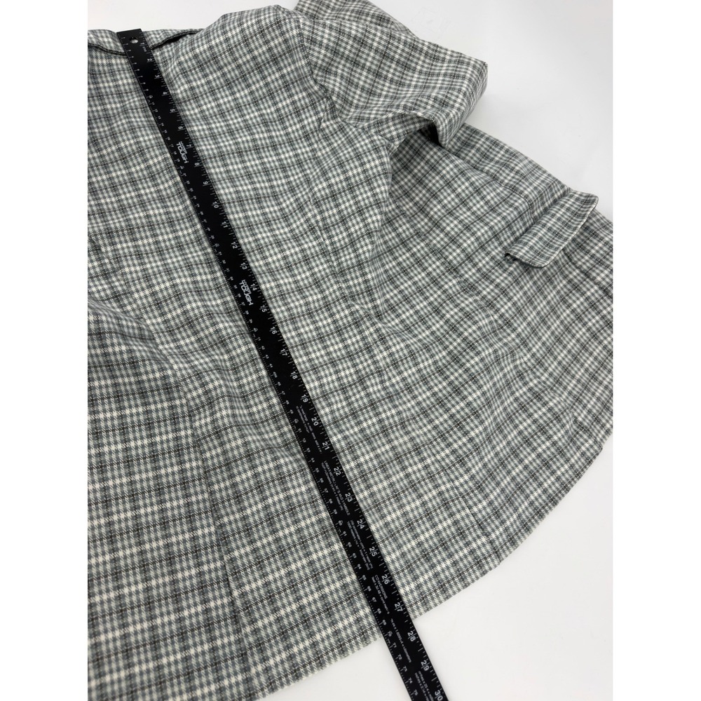 Liverpool Los Angeles Womens Large Plaid Knit Blazer Grey White Houndstooth L - Picture 7 of 7